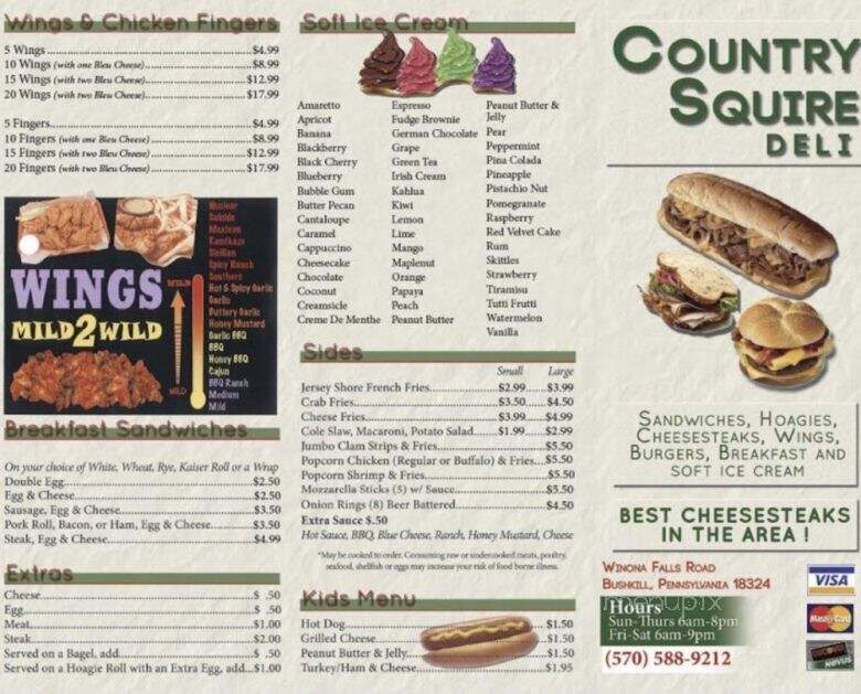 Country Squire Deli - Bushkill, PA