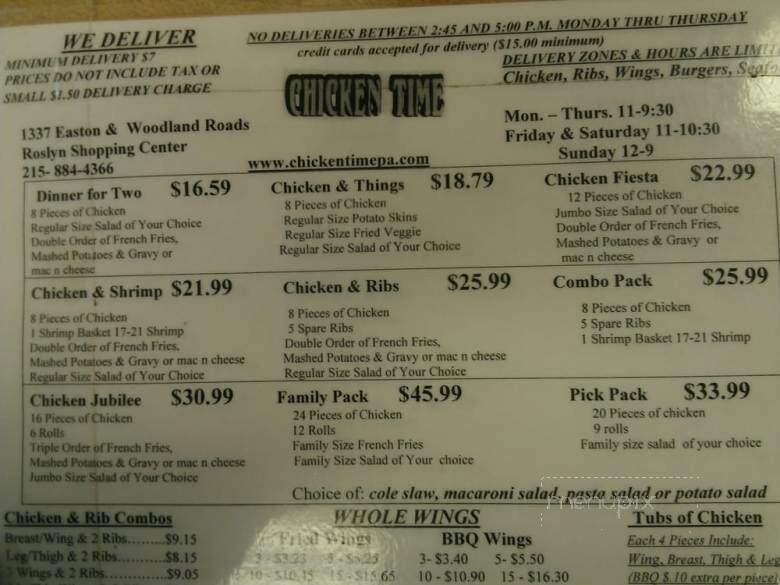 Chicken Time - Roslyn, PA