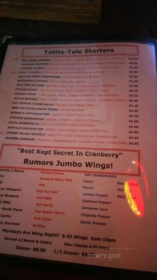 Rumor's Bar & Grill - Zelienople, PA