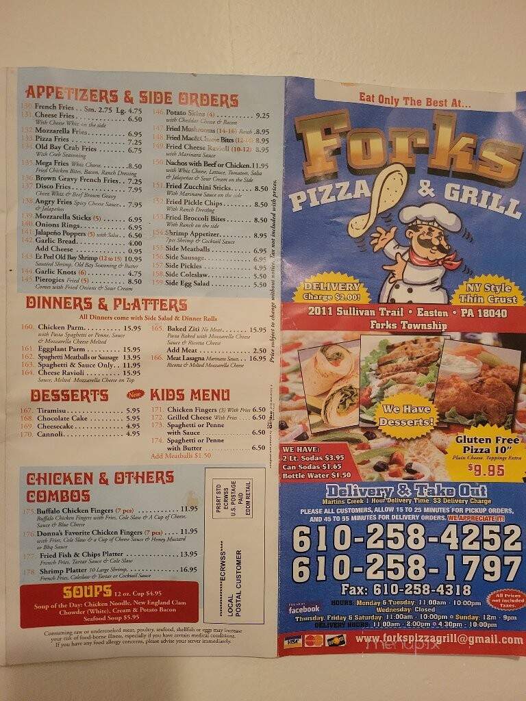 Forks Pizza & Grill - Easton, PA