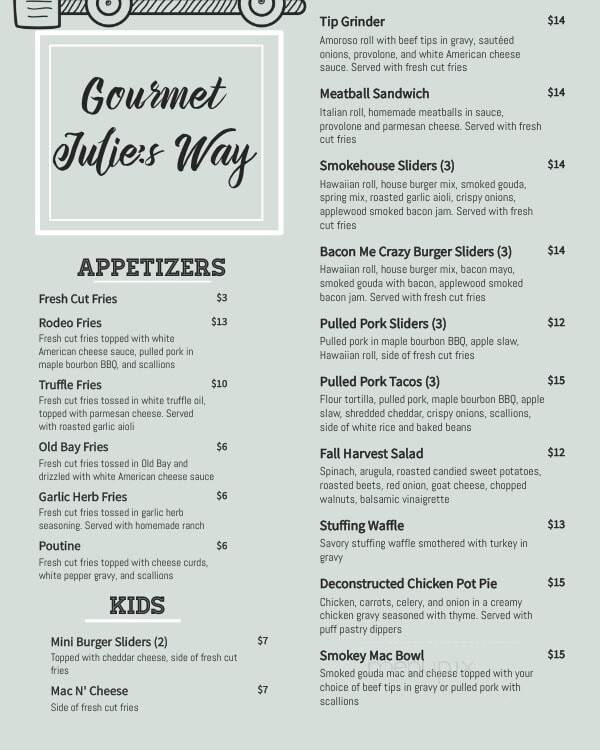 Gourmet Julie's Way - Lancaster, PA