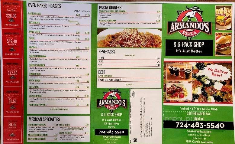 Armando's Pizza - Charleroi, PA