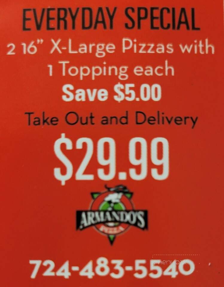 Armando's Pizza - Charleroi, PA