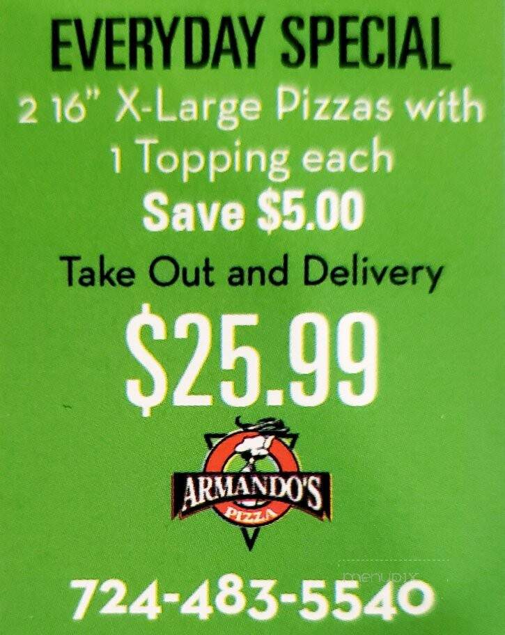 Armando's Pizza - Charleroi, PA