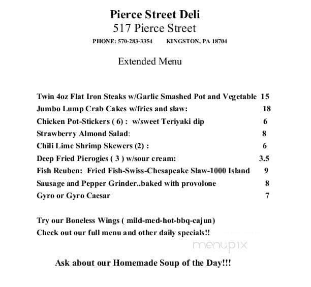 Pierce Street Deli - Kingston, PA