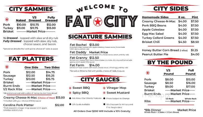 Fat City Barbecue - Horseheads, NY