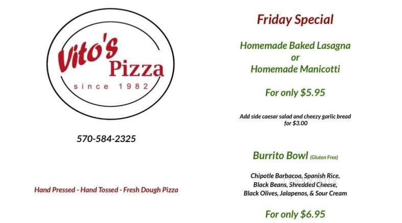 Vito's Pizza - Hughesville, PA