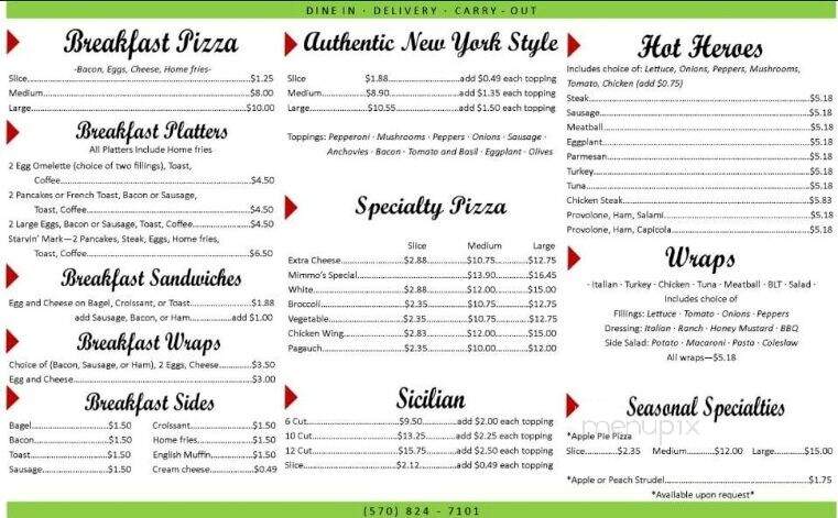 Mimmo's Pizza & Restaurant - Wilkes Barre, PA