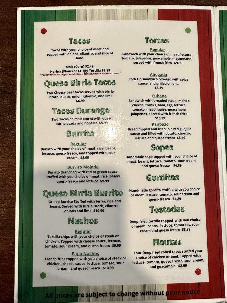 Taqueria Durango - Reading, PA