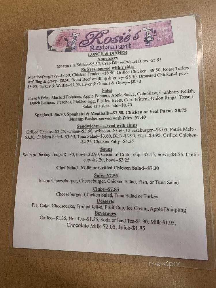 Rosie's Restaurant - New Oxford, PA