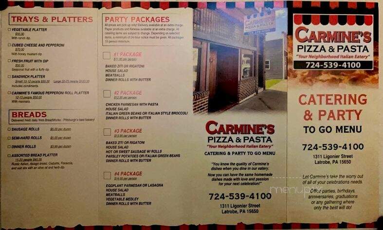 Carmine's Pizza & Pasta - Latrobe, PA