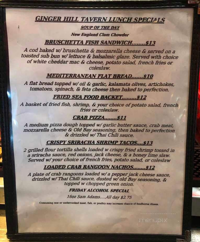 Ginger Hill Tavern - Slippery Rock, PA