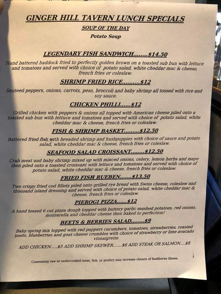 Ginger Hill Tavern - Slippery Rock, PA