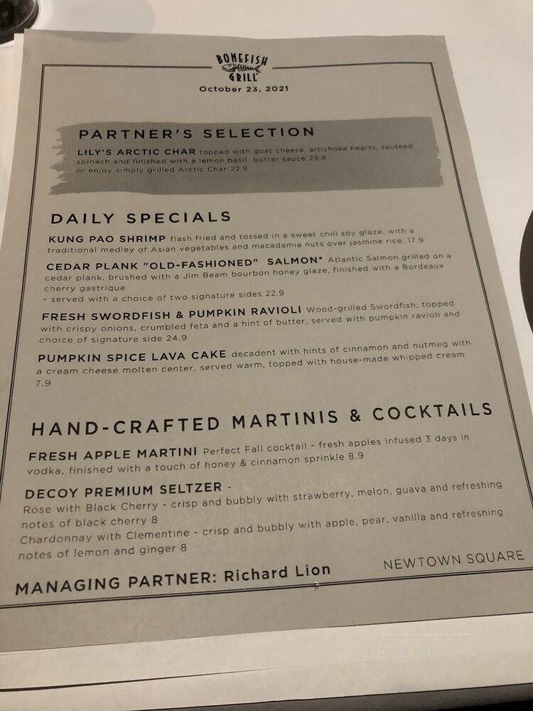 Bonefish Grill - Newtown Square, PA