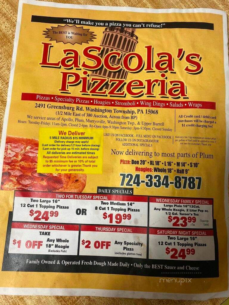 La Scola's Pizzeria - New Kensington, PA