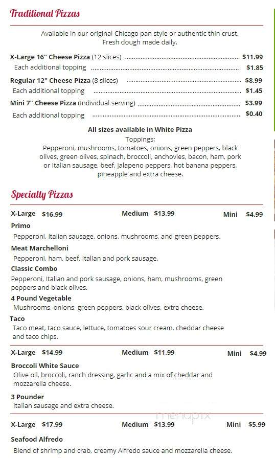 Pizza By Marchelloni - West Middlesex, PA