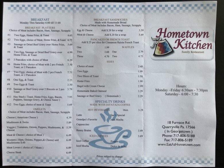 Hometown Kitchen - Quarryville, PA