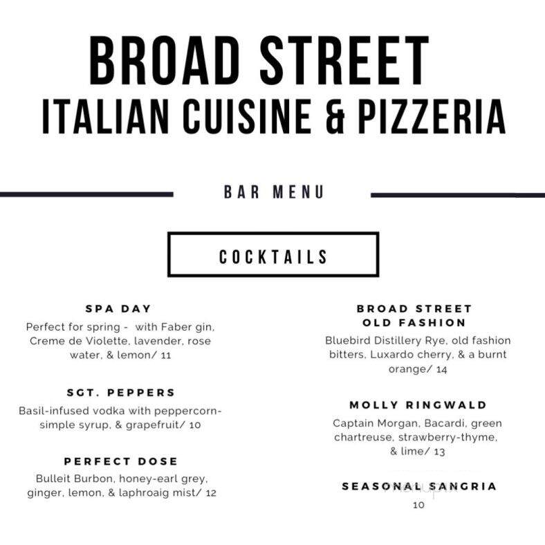 Broad Street Pizzeria & Grille - Souderton, PA