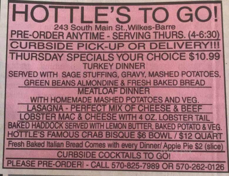 Hottle's Restaurant - Wilkes Barre, PA