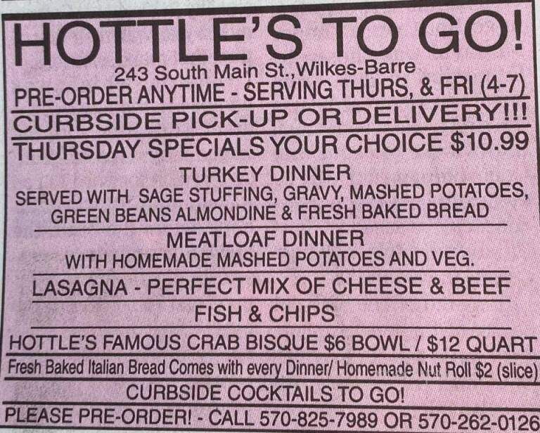 Hottle's Restaurant - Wilkes Barre, PA