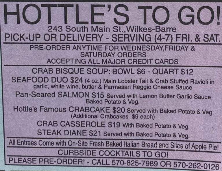 Hottle's Restaurant - Wilkes Barre, PA