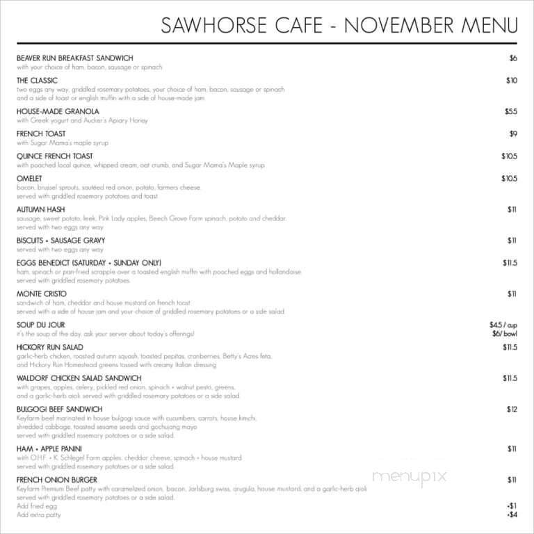 The Sawhorse Cafe - Williamsport, PA