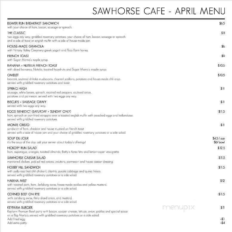 The Sawhorse Cafe - Williamsport, PA