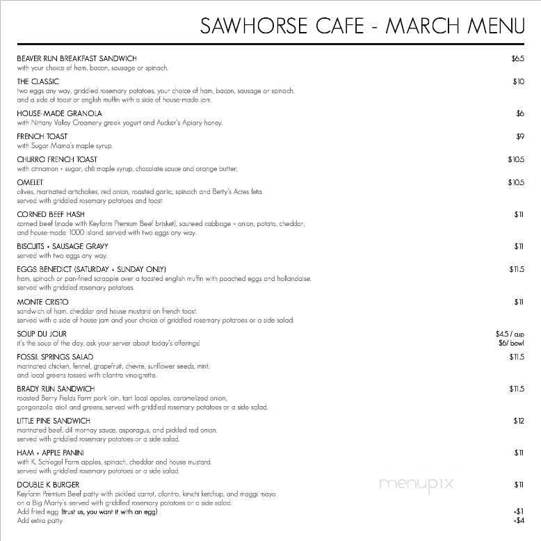 The Sawhorse Cafe - Williamsport, PA