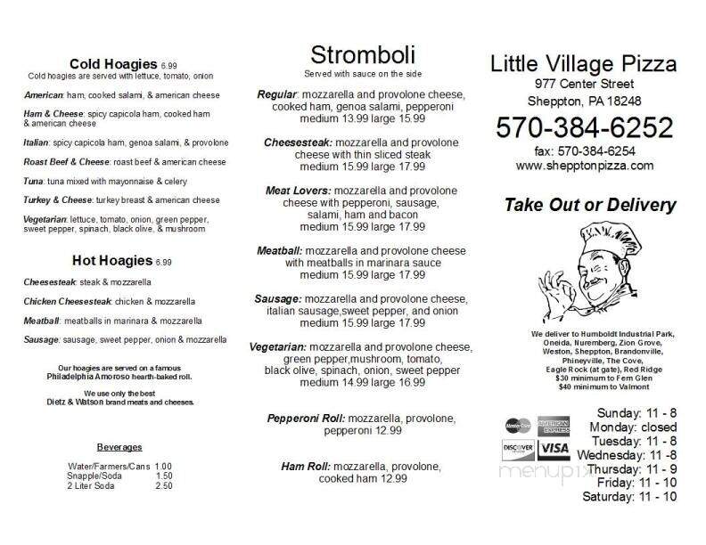 Little Village Pizza - Sheppton, PA