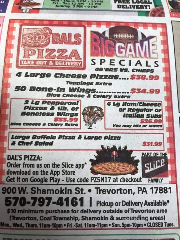 Dals Pizza - Trevorton, PA