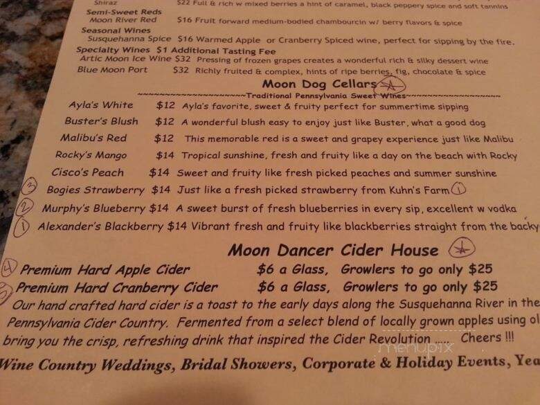 Moon Dancer Winery - Wrightsville, PA