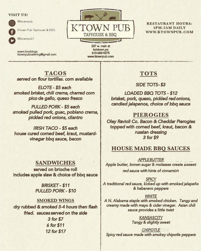 K'town Pub - Kutztown, PA