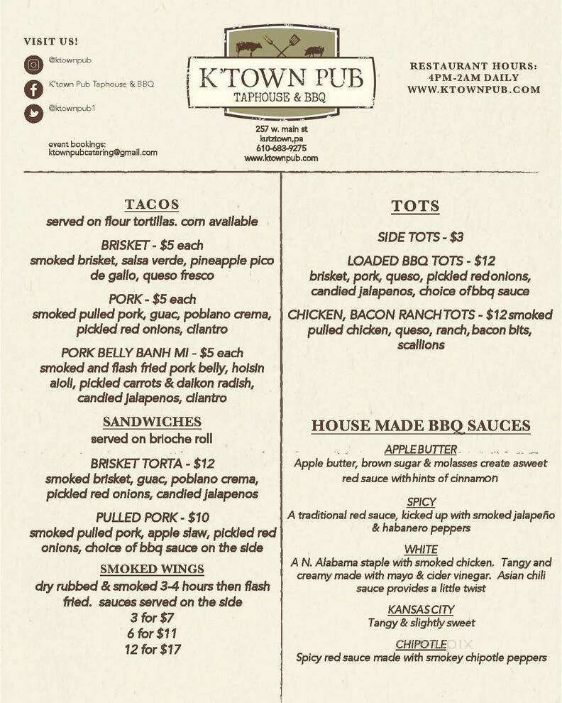 K'town Pub - Kutztown, PA