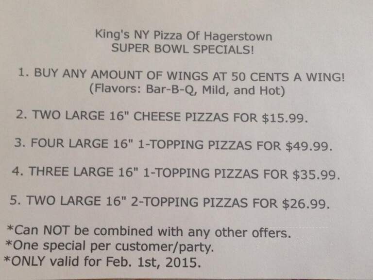 King's New York Pizza - Hagerstown, MD