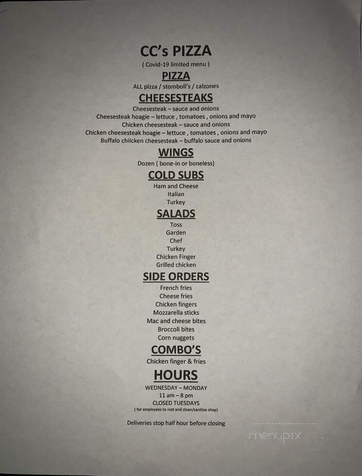 C C Pizza - Wernersville, PA