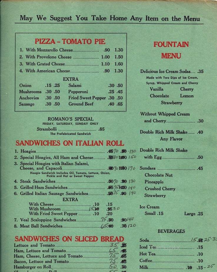 Romano's Pizzeria - Essington, PA