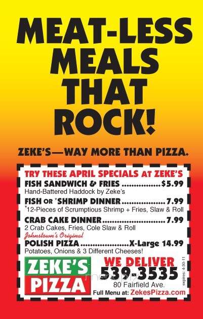 Zeke's Pizza - Johnstown, PA