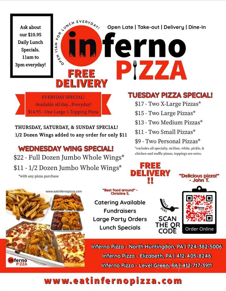 Inferno Pizza - Irwin, PA