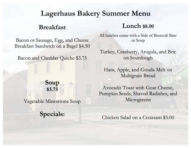 Lagerhaus Bakery - Harmony, PA