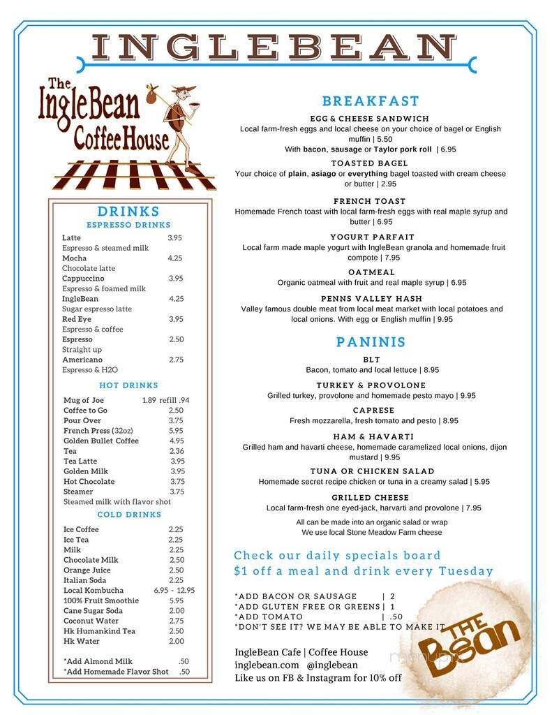 The IngleBean Coffee House - Millheim, PA