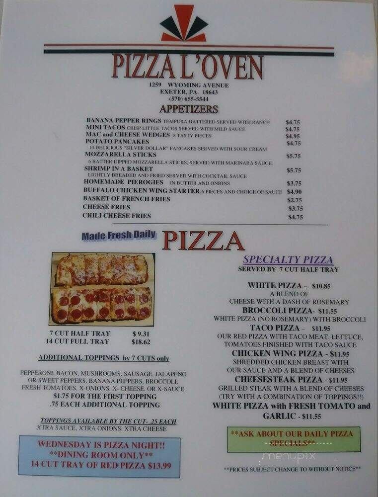 Pizza L'oven - Kingston, PA