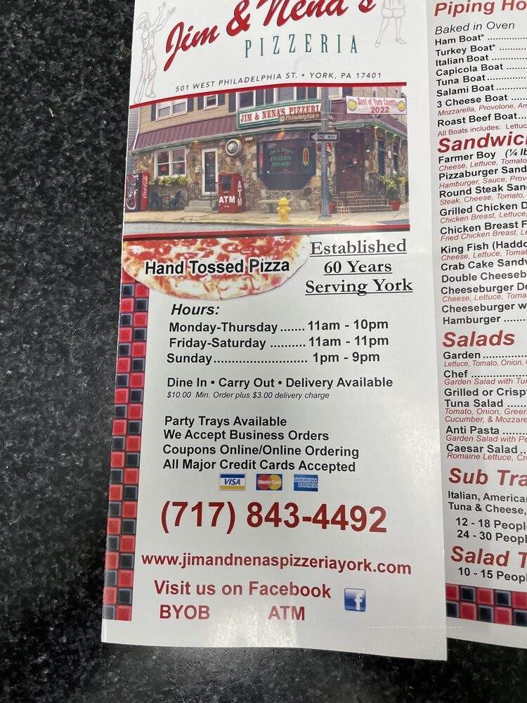 Jim & Nena's Pizzeria - York, PA