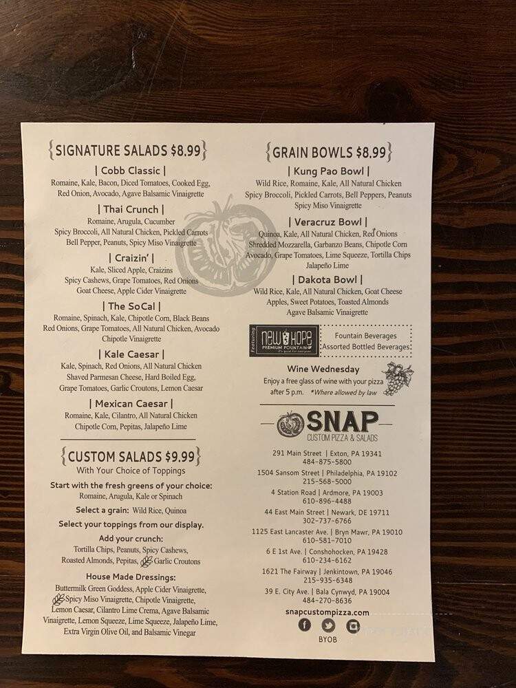 Snap Custom Pizza & Salads - Bala Cynwyd, PA