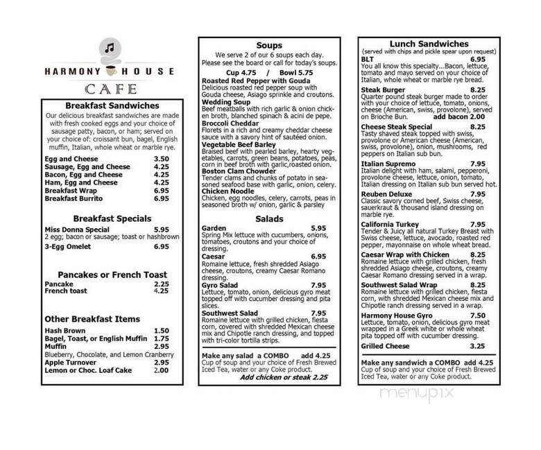 Harmony House Cafe - Washington, PA