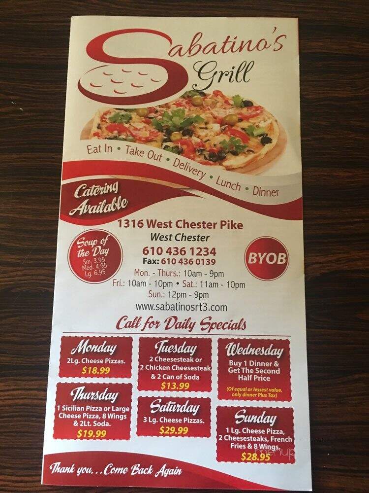 Sabatino's Grill - West Chester, PA