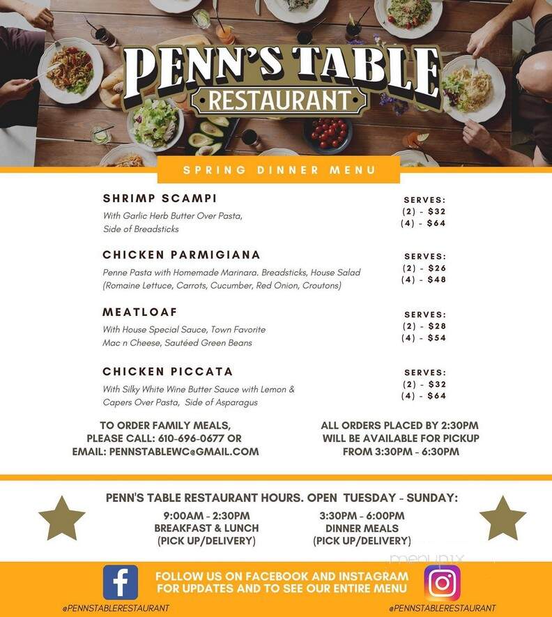 Penn's Table - West Chester, PA