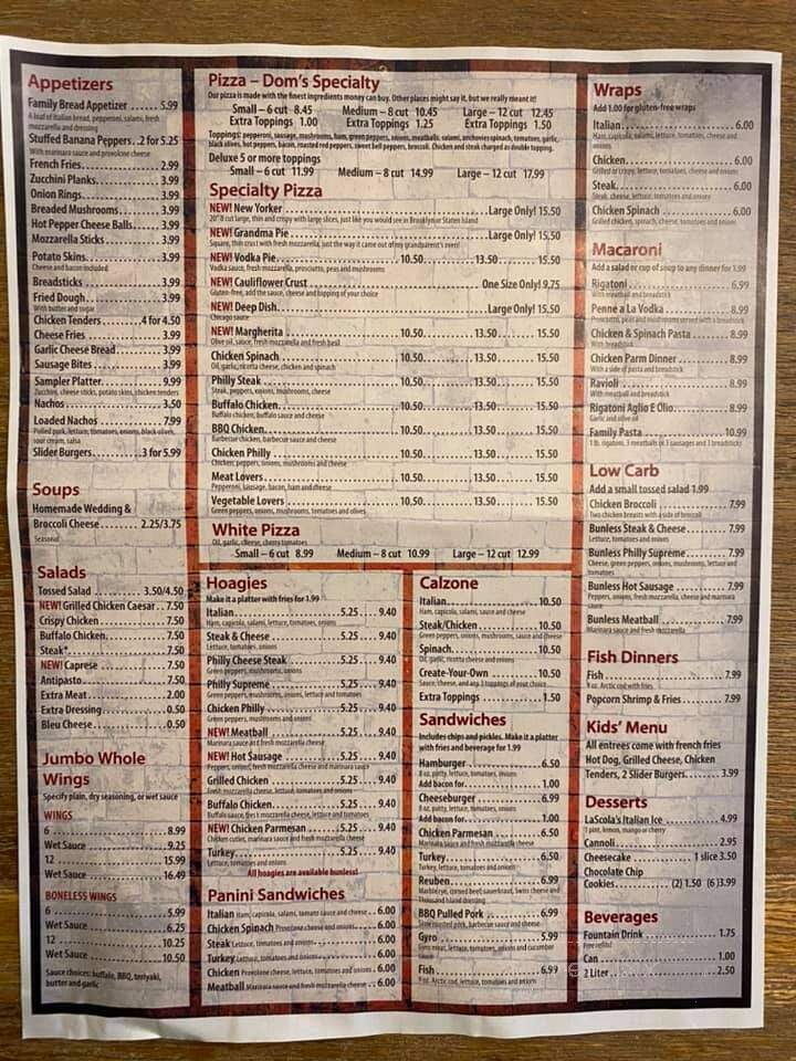 Dom's Pizzeria - Trafford, PA