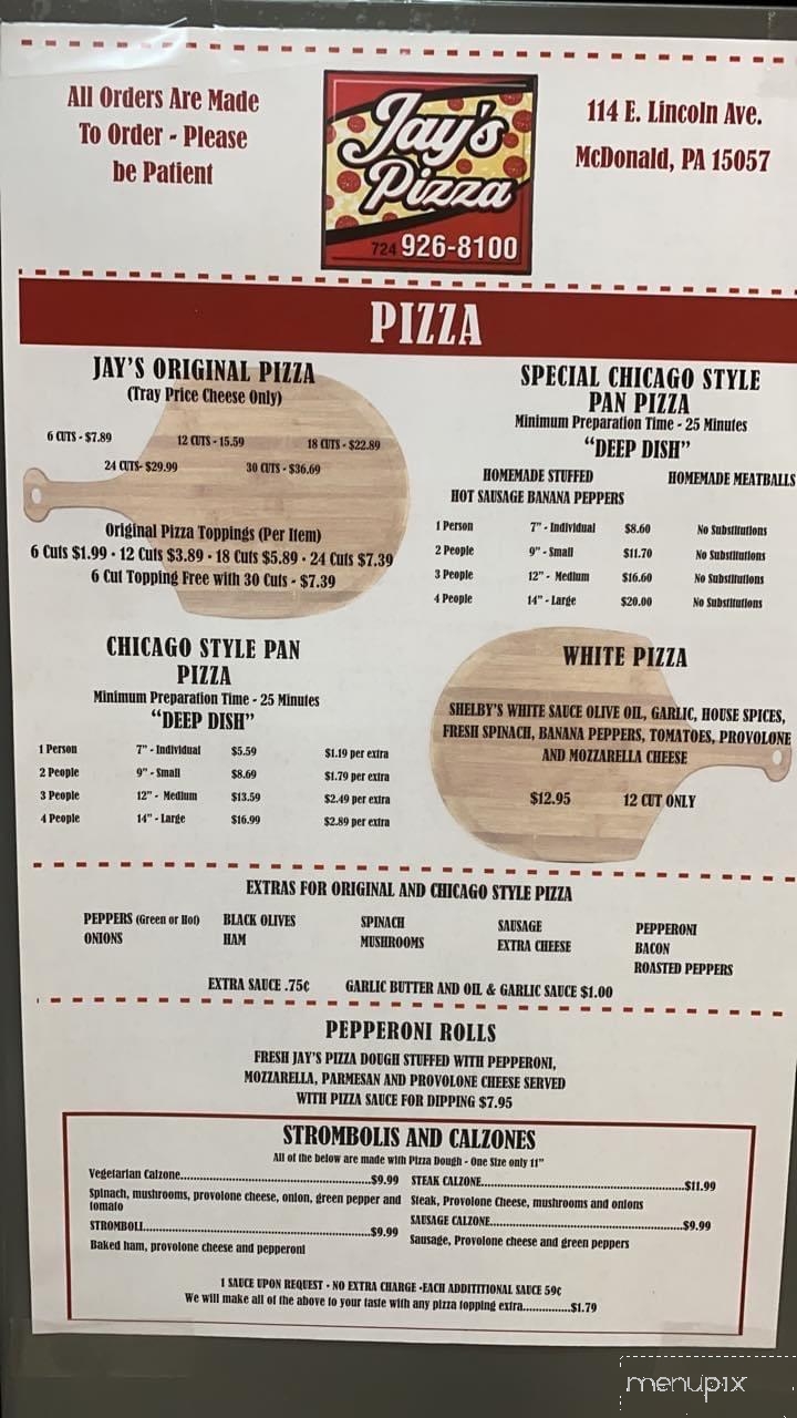 Jay's Pizza - McDonald, PA