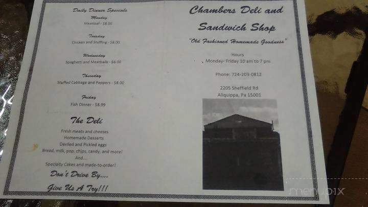 Chambers Deli - Aliquippa, PA