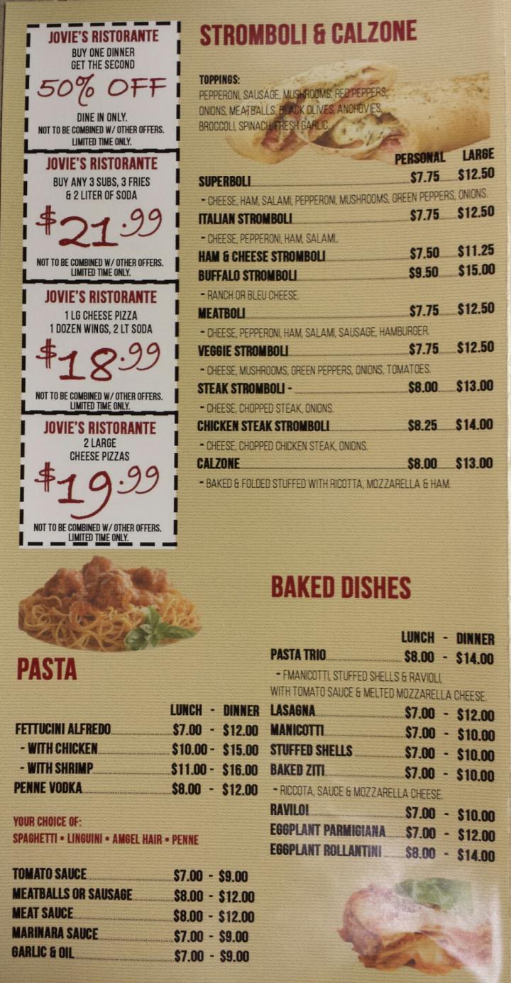 Jovies Pizzeria & Italian Restaurant  - Lancaster , PA